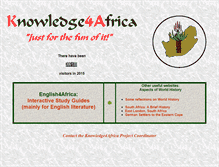 Tablet Screenshot of knowledge4africa.com